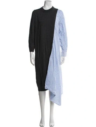 Pre-owned Naadam Wool Knee-length Dress In Black