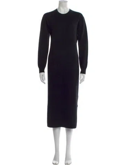 Pre-owned Naadam Wool Long Dress In Black