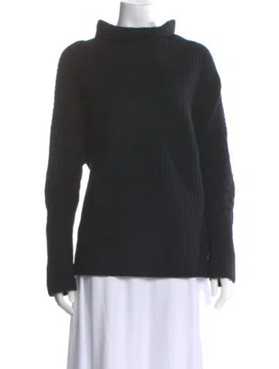 Pre-owned Naadam Wool Mock Neck Sweater In Gray