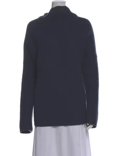 Pre-owned Naadam Wool Mock Neck Sweater In Gray