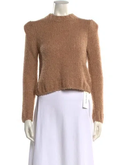 Pre-owned Naadam Wool Mock Neck Sweater In Neutral