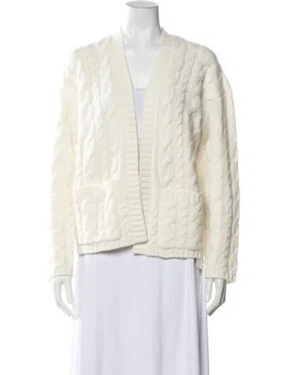 Pre-owned Naadam Wool Open Front Sweater W/ Tags In Neutrals