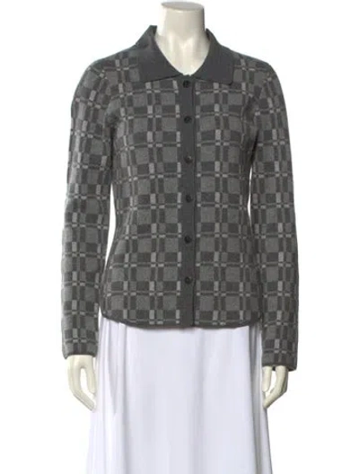 Pre-owned Naadam Wool Printed Sweater In Gray