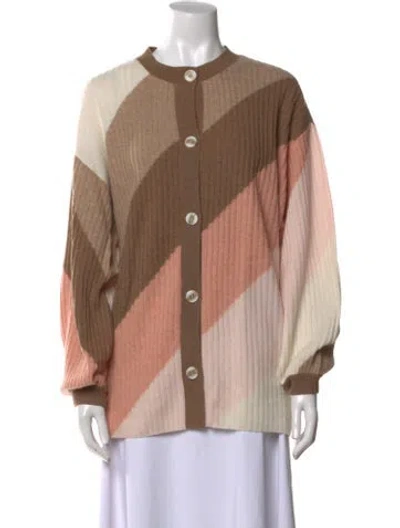 Pre-owned Naadam Wool Printed Sweater In Neutral