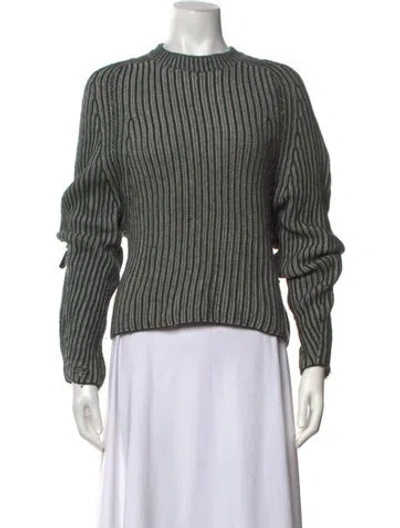 Pre-owned Naadam Wool Striped Sweater In Blue