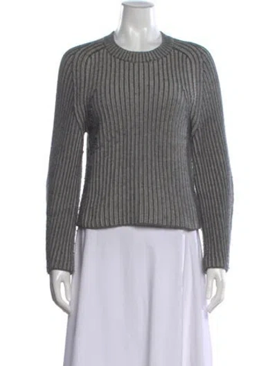 Pre-owned Naadam Wool Striped Sweater In Gray