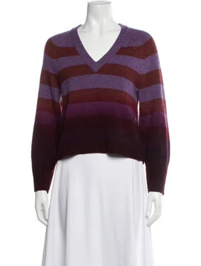 Pre-owned Naadam Wool Striped Sweater In Multi