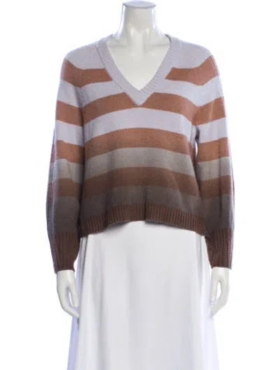 Pre-owned Naadam Wool Striped Sweater In Multi