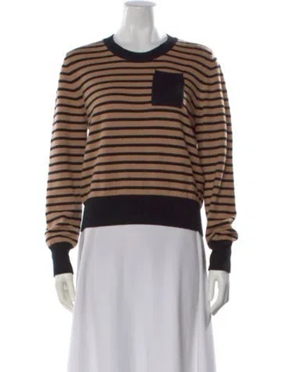 Pre-owned Naadam Wool Striped Sweater In Multi