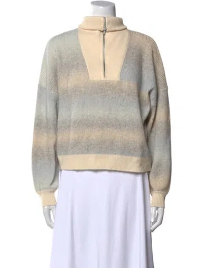 Pre-owned Naadam Wool Striped Sweater In Neutral