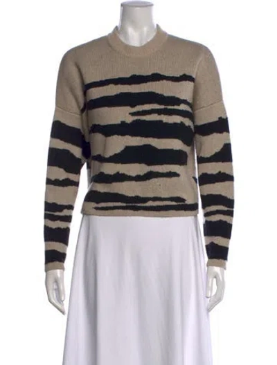 Pre-owned Naadam Wool Striped Sweater In Neutrals