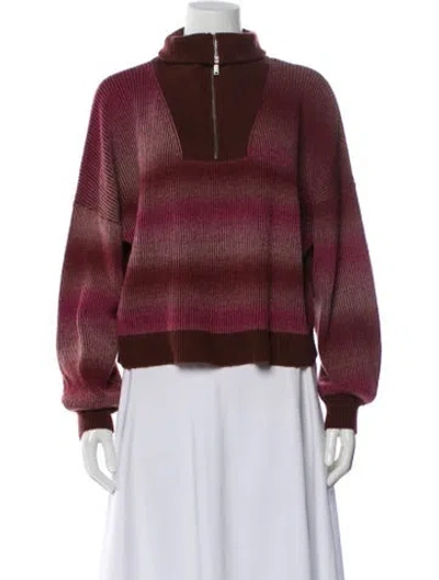 Pre-owned Naadam Wool Striped Sweater In Pink