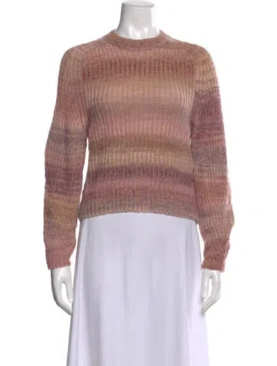 Pre-owned Naadam Wool Striped Sweater In Pink