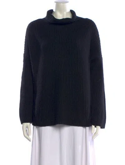 Pre-owned Naadam Wool Turtleneck Sweater In Black