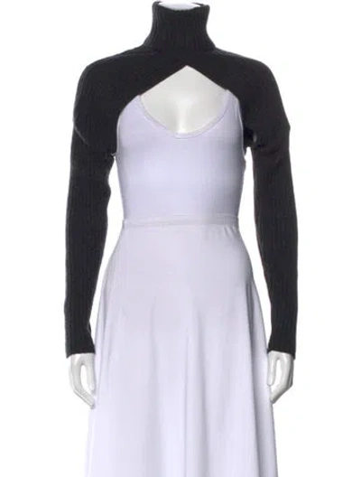 Pre-owned Naadam Wool Turtleneck Sweater In Black