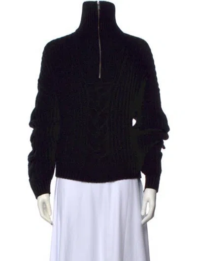 Pre-owned Naadam Wool Turtleneck Sweater In Black