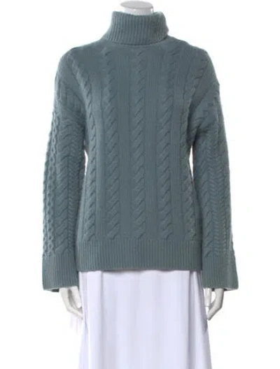 Pre-owned Naadam Wool Turtleneck Sweater In Blue