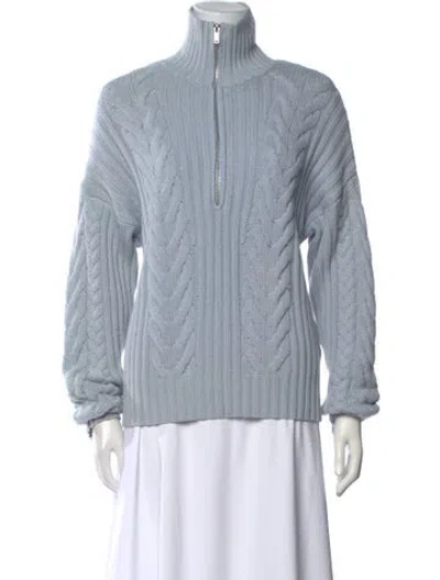 Pre-owned Naadam Wool Turtleneck Sweater In Blue