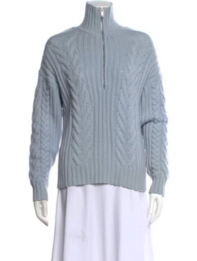 Pre-owned Naadam Wool Turtleneck Sweater In Blue