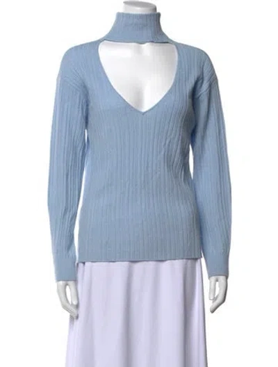 Pre-owned Naadam Wool Turtleneck Sweater In Blue