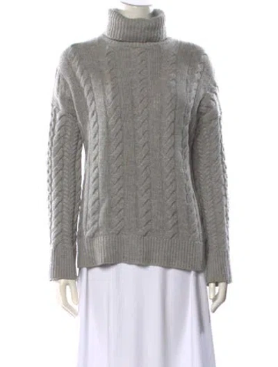 Pre-owned Naadam Wool Turtleneck Sweater In Gray