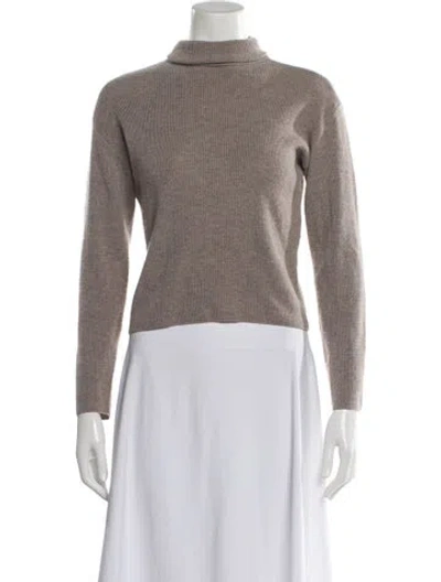 Pre-owned Naadam Wool Turtleneck Sweater In Gray