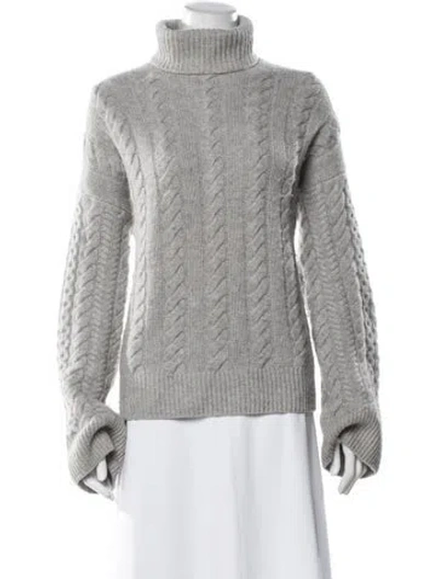 Pre-owned Naadam Wool Turtleneck Sweater In Gray