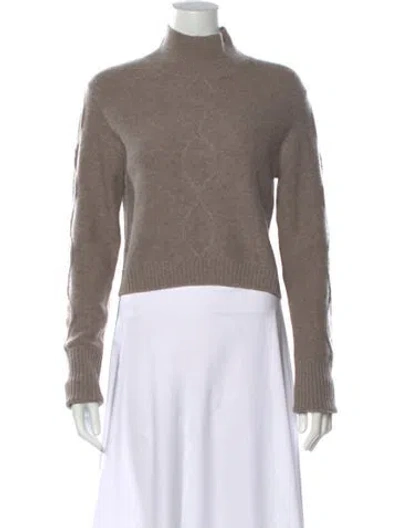 Pre-owned Naadam Wool Turtleneck Sweater In Neutrals