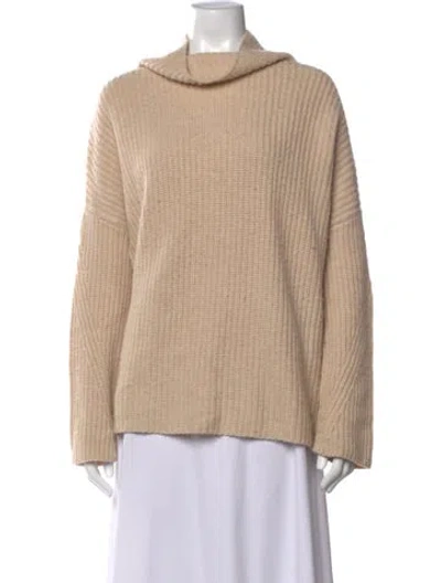 Pre-owned Naadam Wool Turtleneck Sweater In Neutrals