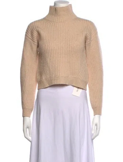 Pre-owned Naadam Wool Turtleneck Sweater In Neutrals