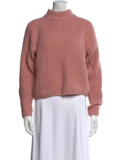 Pre-owned Naadam Wool Turtleneck Sweater In Pink