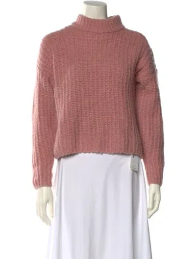 Pre-owned Naadam Wool Turtleneck Sweater In Pink