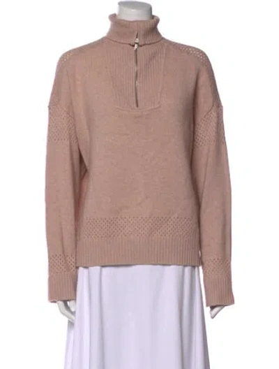 Pre-owned Naadam Wool Turtleneck Sweater In Pink