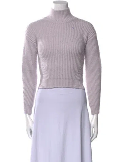 Pre-owned Naadam Wool Turtleneck Sweater In Purple
