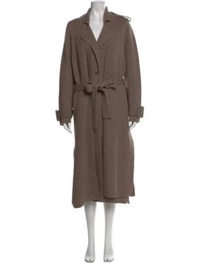 Pre-owned Naadam Wool V-neck Sweater In Brown
