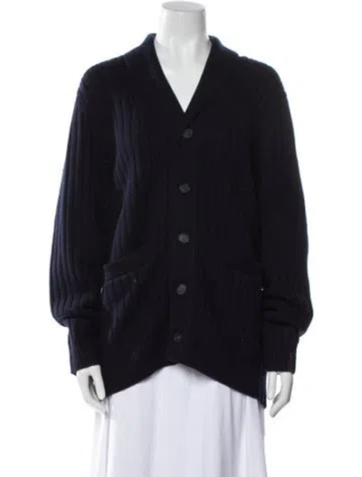 Pre-owned Naadam Wool V-neck Sweater W/ Tags In Black