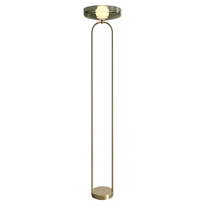 Pre-owned Naama Hofman Light Object 031 Floor Lamp In Brass By  In Sand