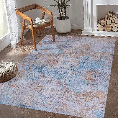 Naar 5x8 Area Rugs For Living Room, Washable Rug, Low-pile, Non-slip, Non-shedding, Foldable, Kid & Pet F In Multi