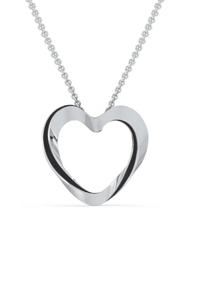 Nabs And Babs Lilo Color Heart Pendant In Metallic