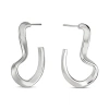 Nabs And Babs Sahab Hoops In Silver