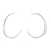 Nabs And Babs Women's Hiba Hoops - Silver