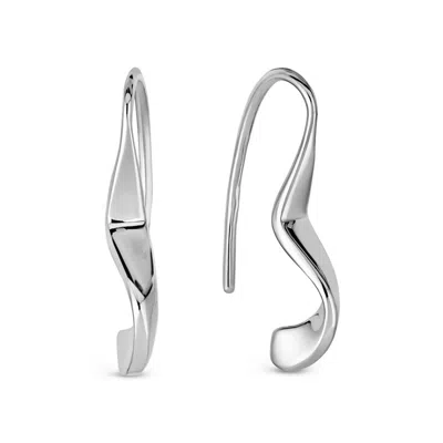 Nabs And Babs Women's Sahab Mini Hoops - Silver