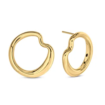 Nabs And Babs Women's Tufa Earrings - Gold Vermeil