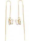 Nach Women's Butterfly Long Earrings In Gold In Gold