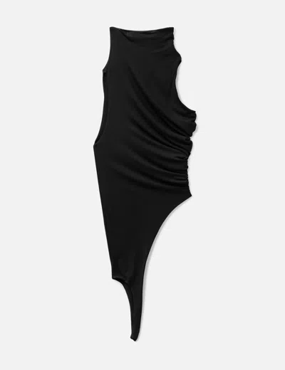 Nache Asymmetric Draping Sleeveless In Black