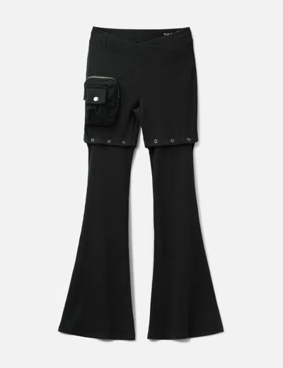 Nache Detachable Slim Fit Pants In Black
