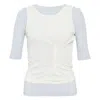 Nache Folded Layered T-shirt In White