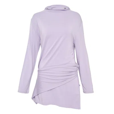 Nache Multiway Back Hole Dress In Purple