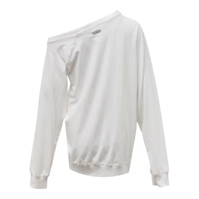 Nache Pinched Long Sleeve Ivory In White