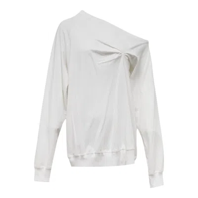 Nache Pinched Long Sleeve Ivory In White